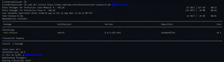 Add REMI Repository Rocky Linux