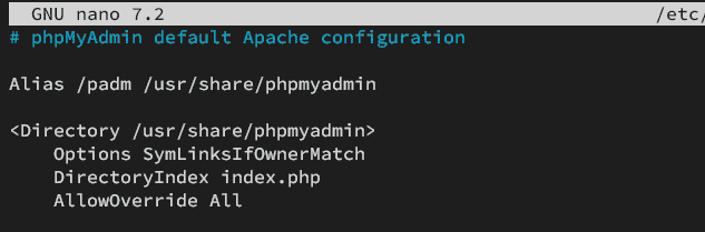 secure phpmyadmin