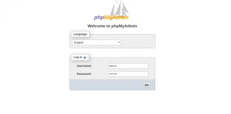 PHPMyAdmin Login