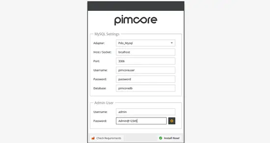 Pimcore MySQL settings