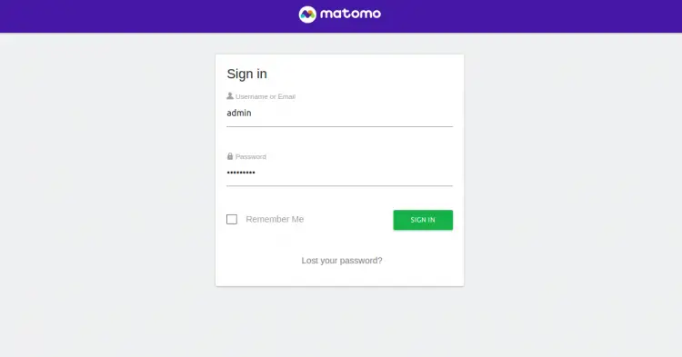 Matomo Login