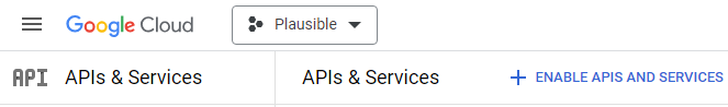 Enable APIs and Services