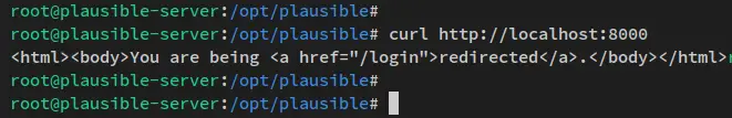 check plausible analytics