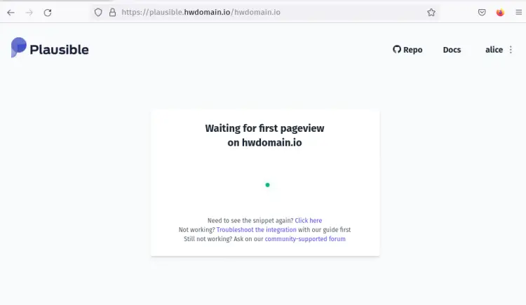 site added plausible analytics