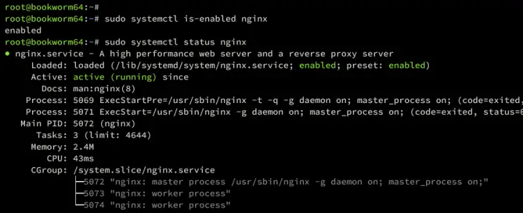 verify nginx