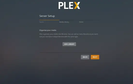 Add Media Library to Plex