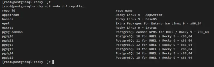 list repo