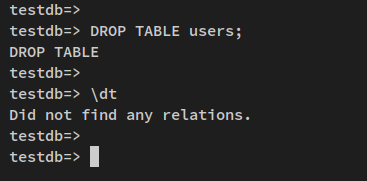delete table