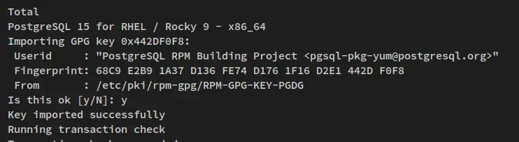 accept gpg key