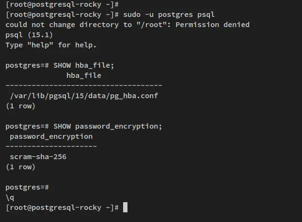 show default password aencryption and authentication configuration