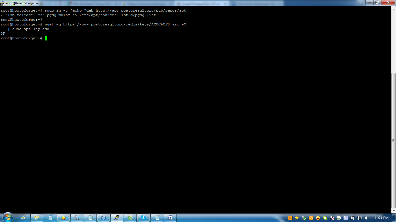 INSTALL POSTGRESQL install postgresql:
