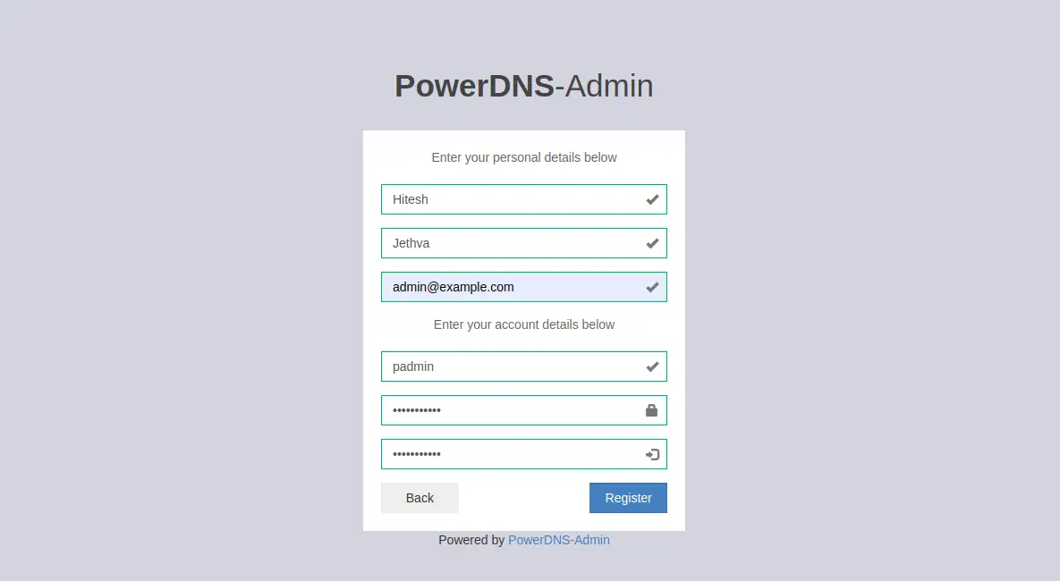 Create an account