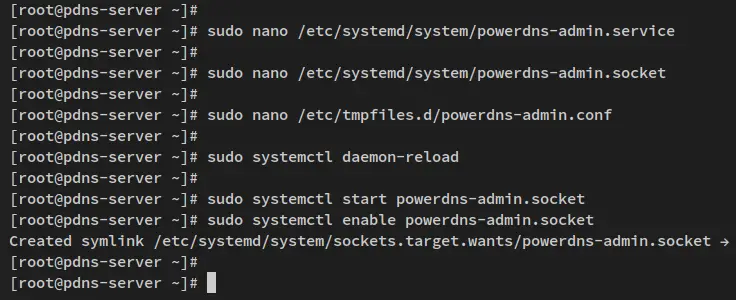 setup powerdns-admin as service