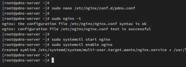 setup nginx