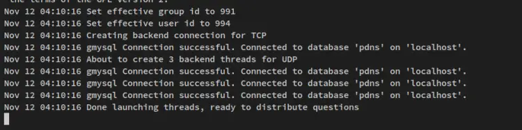 verify database connection