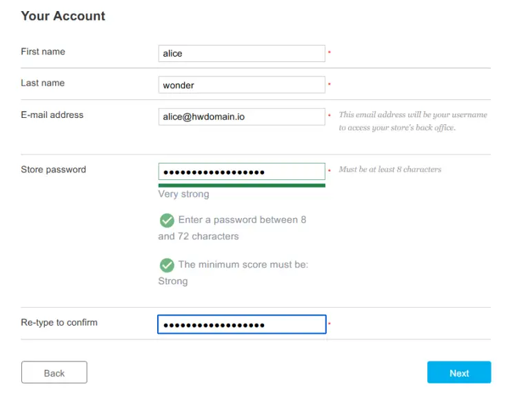 setup admin