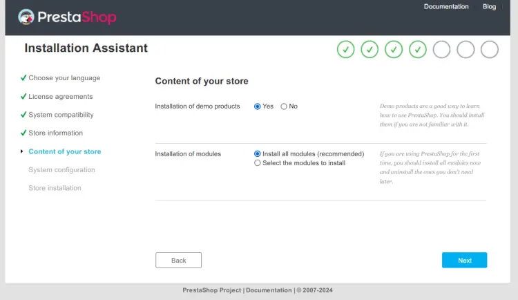 demo data