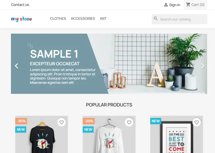 demo shop