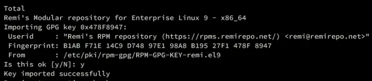 accept gpg key