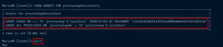 check user privileges