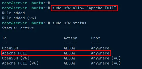 setup firewall