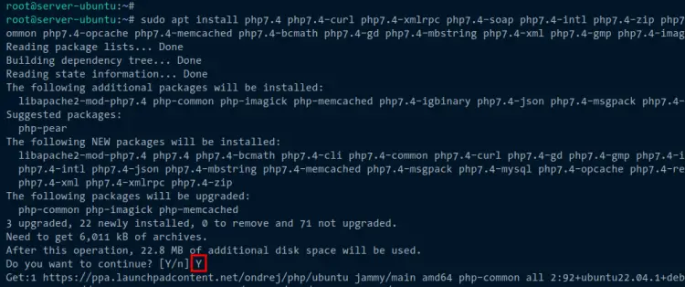 install php 7.4
