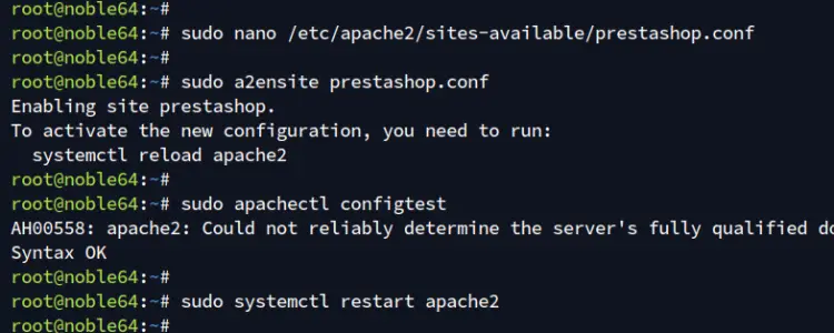 setup apache2