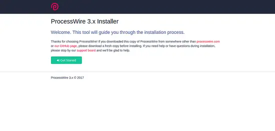 ProcessWire Installer