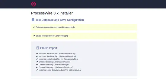 Test Database configuration