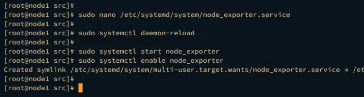 running node exporter as service