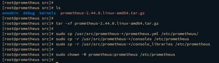 downloading prometheus
