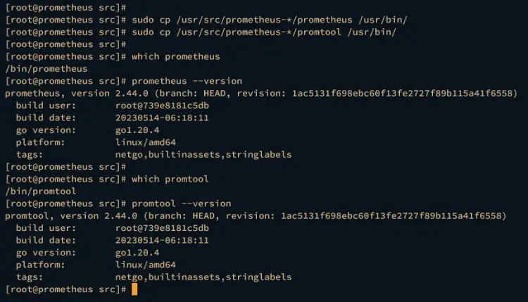 checking prometheus
