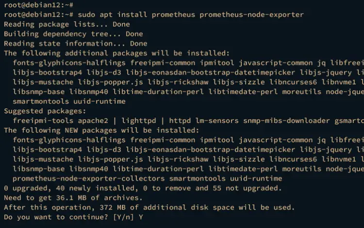 install prometheus and node exporter