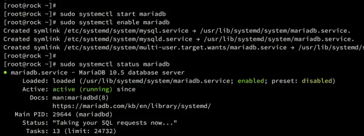 verify mariadb