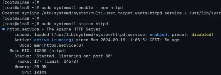 check httpd