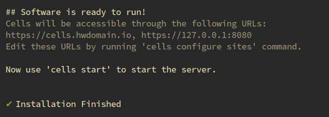 pydio cells installed
