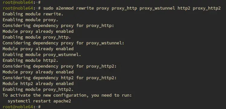 enable modules