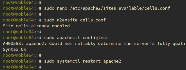 setup apache