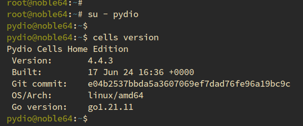 check pydio version
