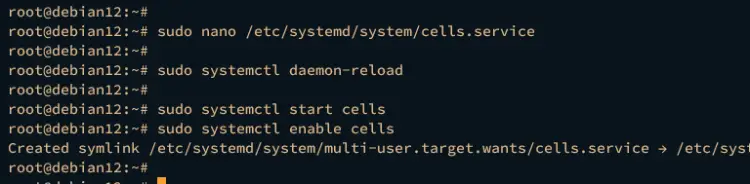 cells systemd