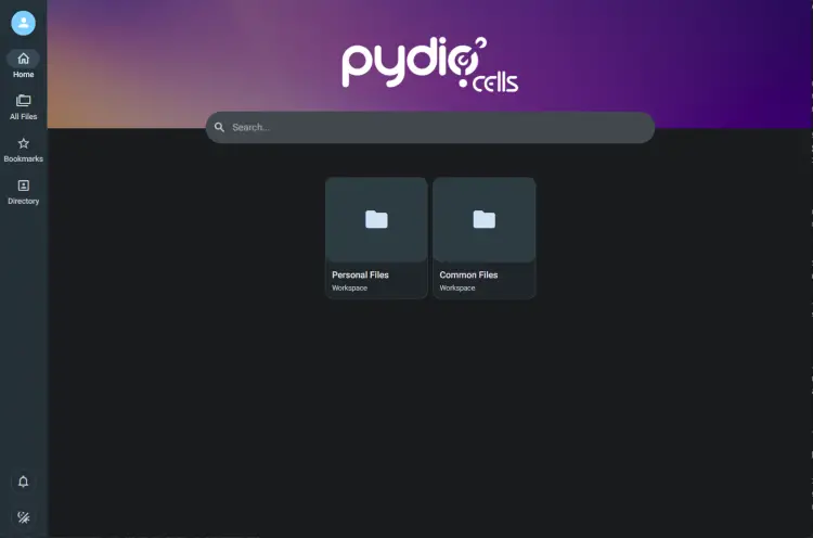 pydio dashboard