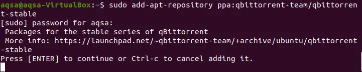Add qbittorrent PPA