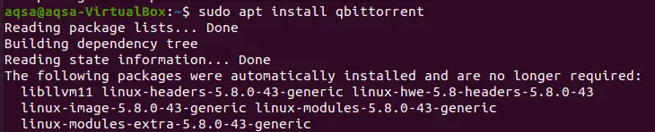 Install qbittorrent