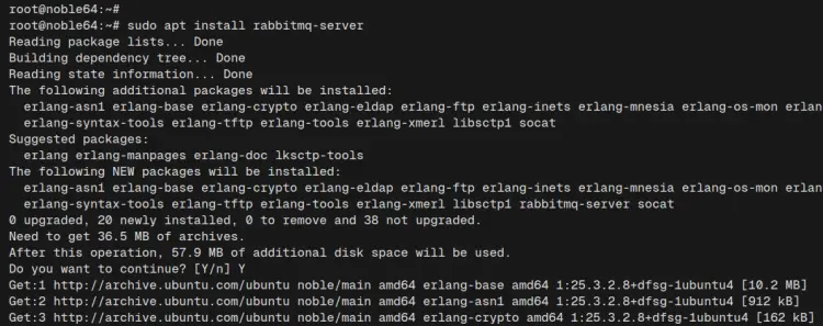 install rabbitmq server