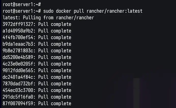 Docker pull rancher