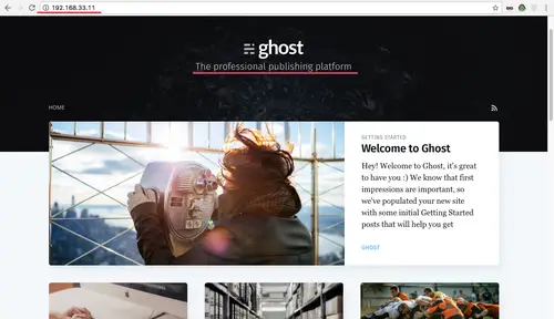 Ghost running in docker container deployed with Rancher