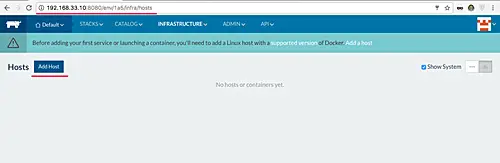 Add host to Rancher