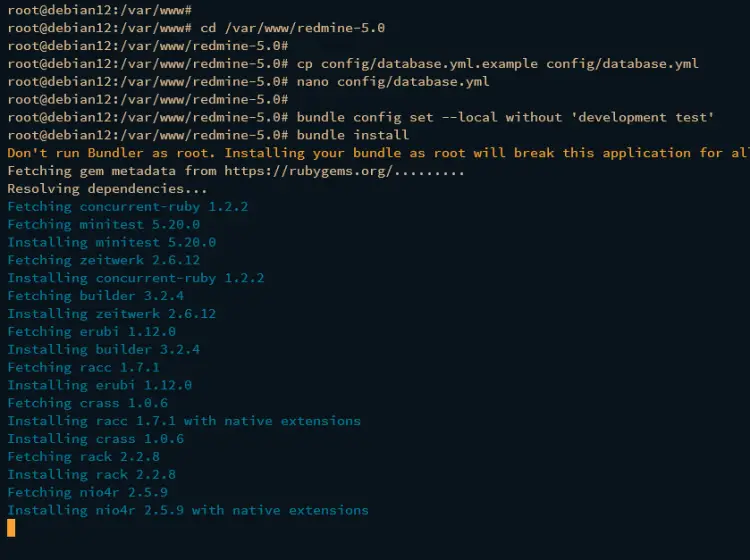 install ruby dependencies
