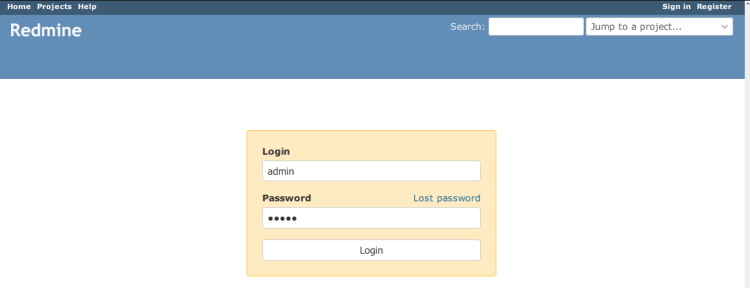 login redmine
