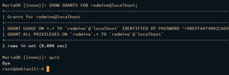 check user privileges